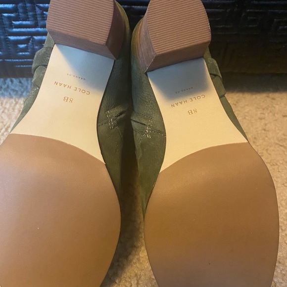 Cole Haan Olive Green Booties - Picture 5 of 6
